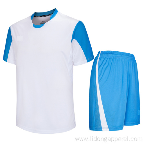 Wholesale football jersey Polyester soccer jersey set